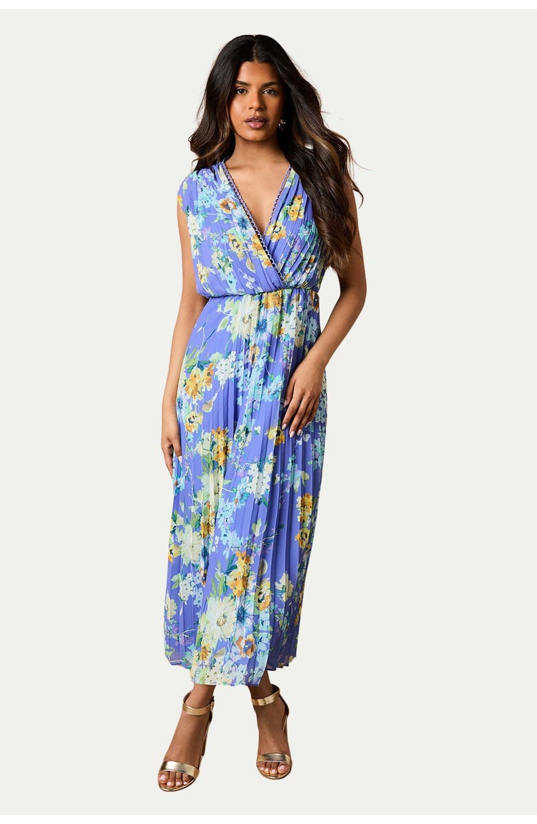 Oasis Petite Occasion Wrap Maxi Dress, Main, color, Blue