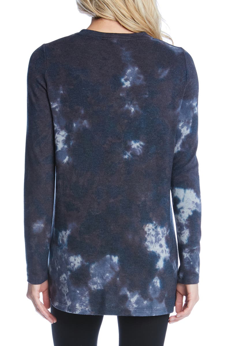 Karen Kane Tie Dye Crossover Sweater, Alternate, color, 