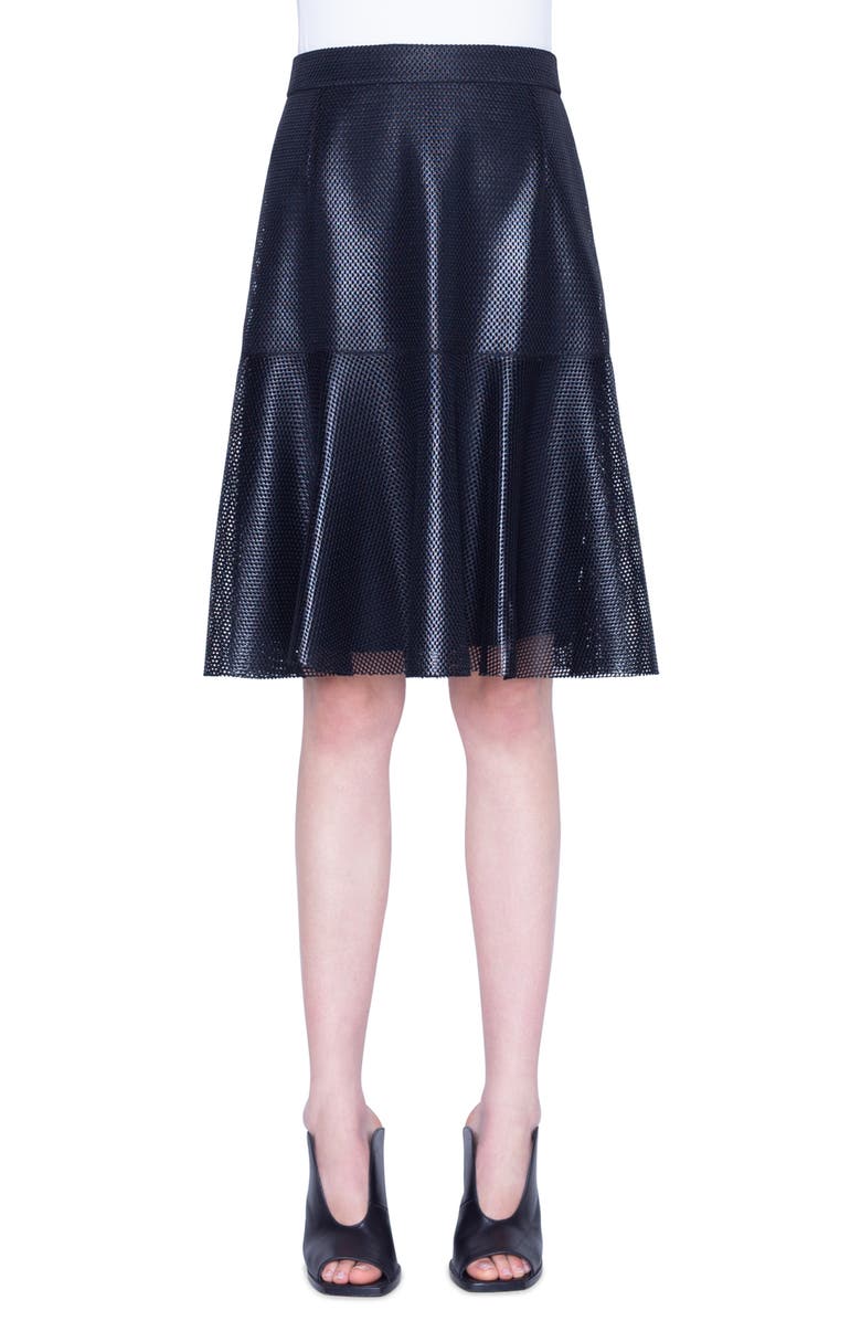 Akris punto Lacquered Lace A-Line Skirt, Main, color,