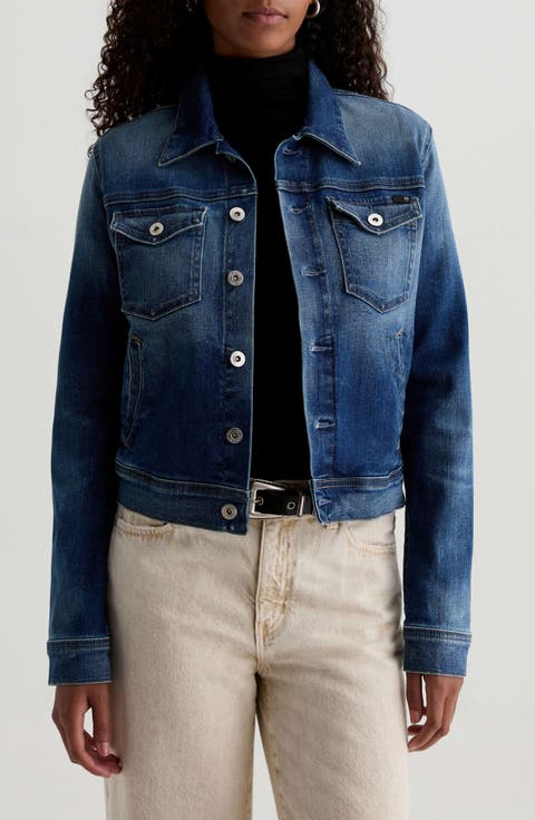 Robyn Crop Stretch Denim Jacket