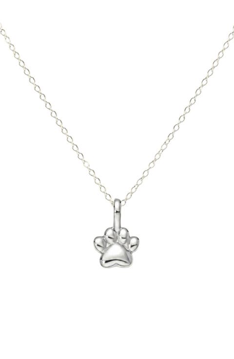 Paw Print Charm Necklace