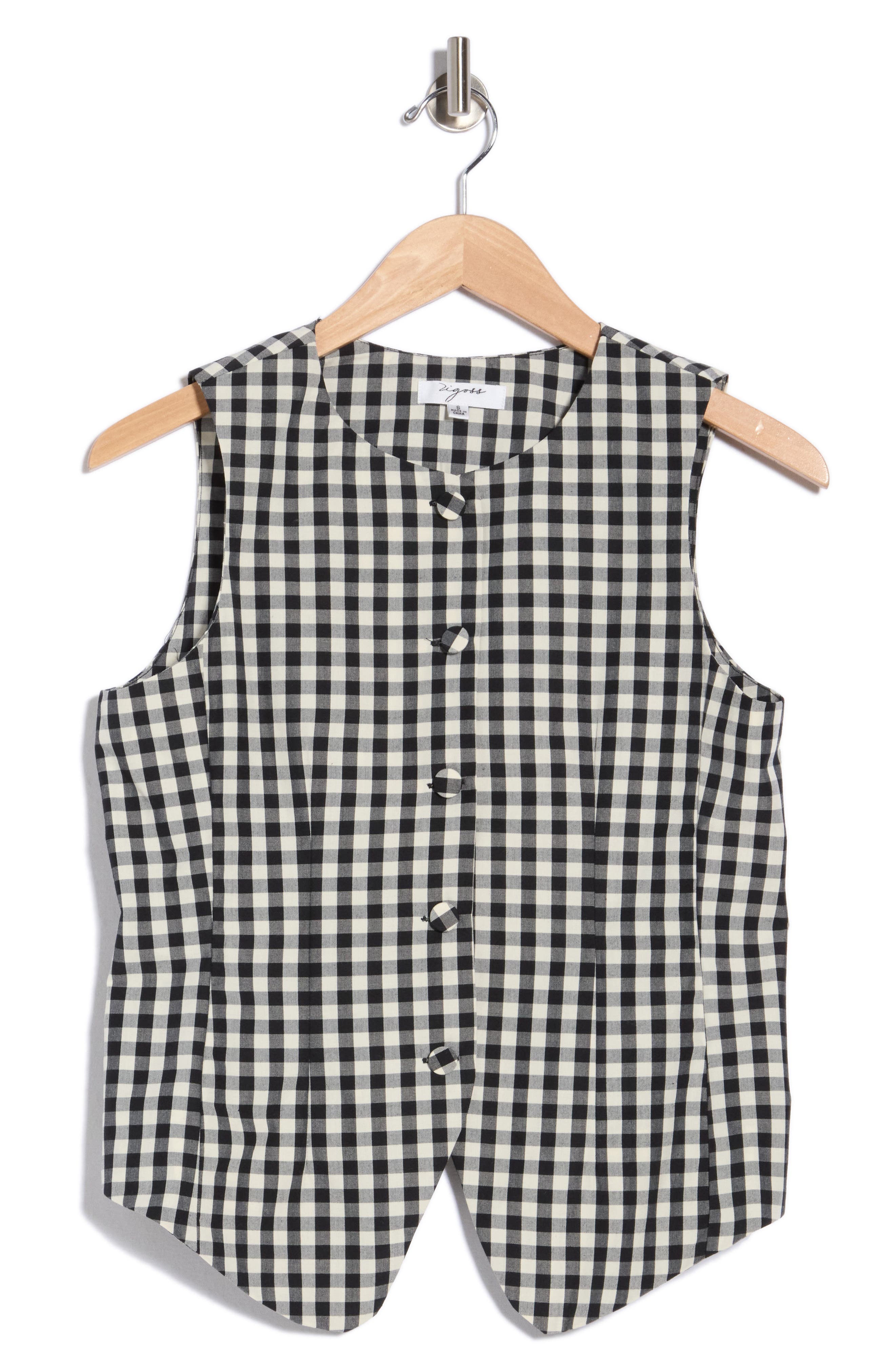 selected BLACK GINGHAM