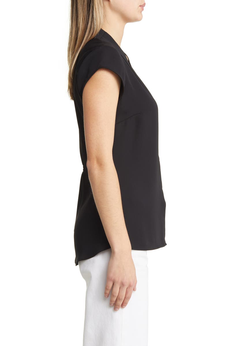 NIC+ZOE Day to Night Cap Sleeve Top, Alternate, color, Black Onyx