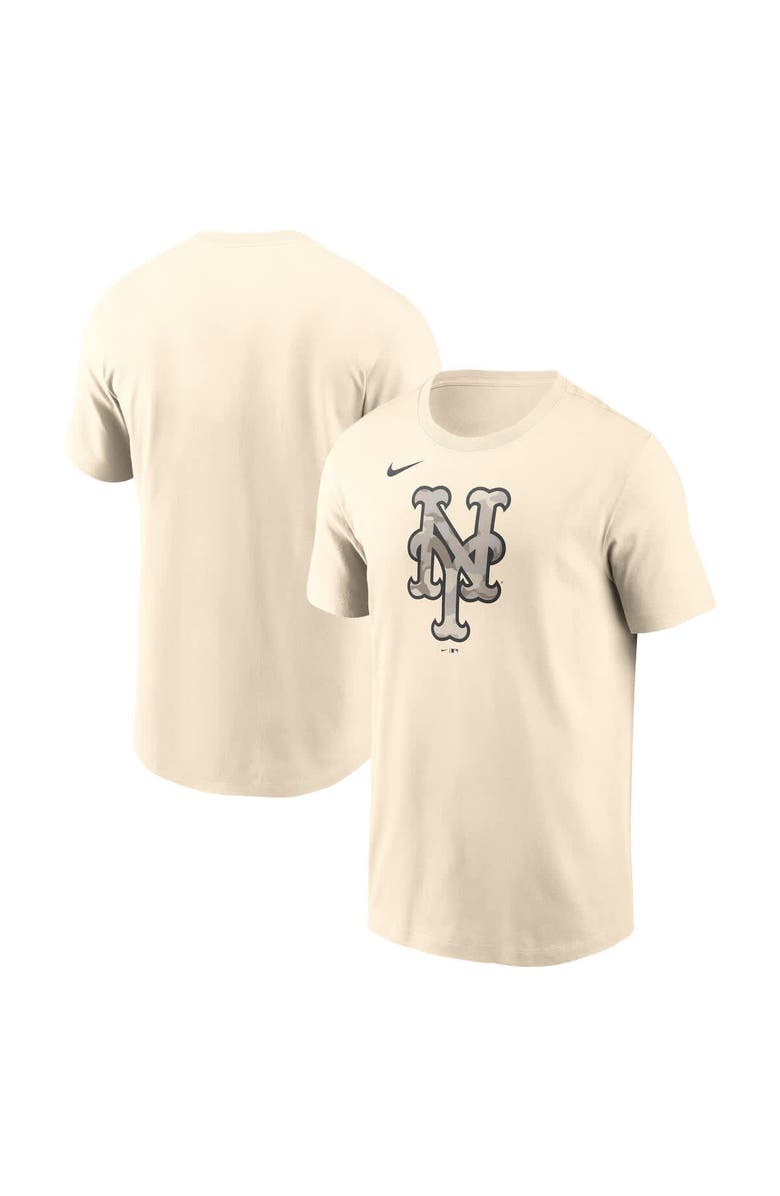 Nike Men's Nike Cream New York Mets Camo Logo T-Shirt, Main, color, Cream