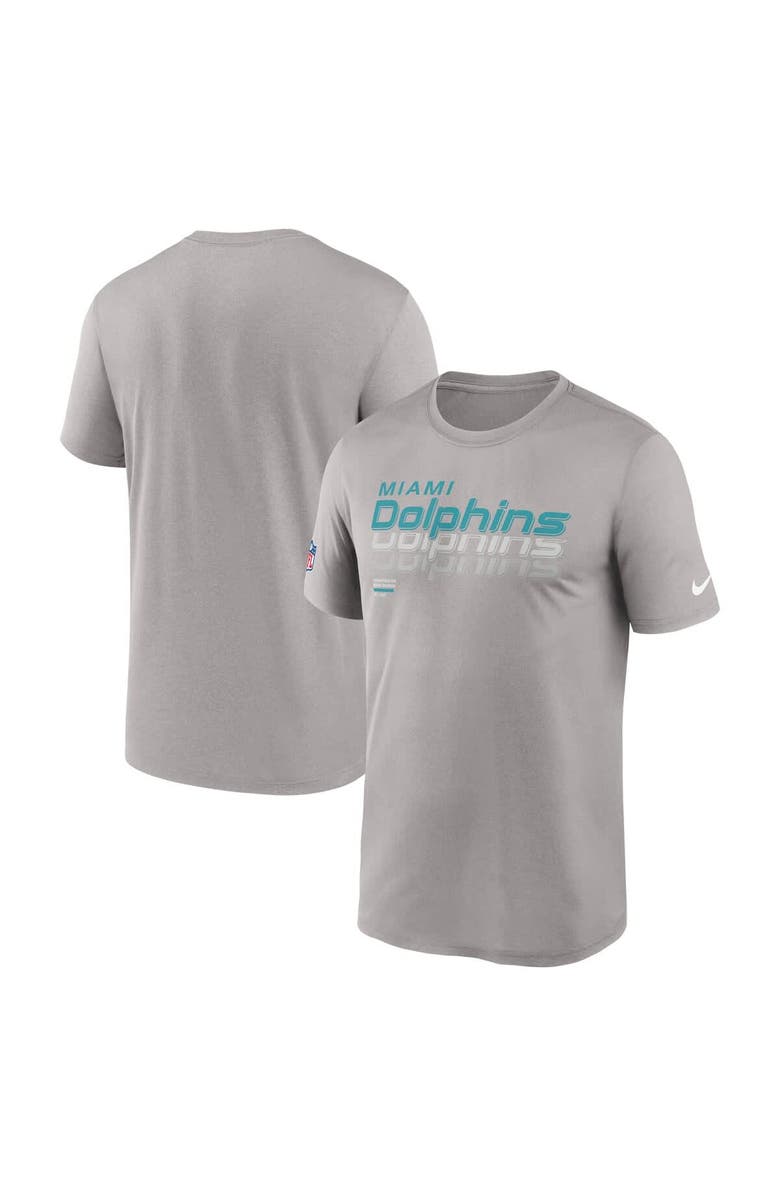 Nike Men's Nike Gray Miami Dolphins Sideline Legend Performance T-Shirt, Main, color, Gray