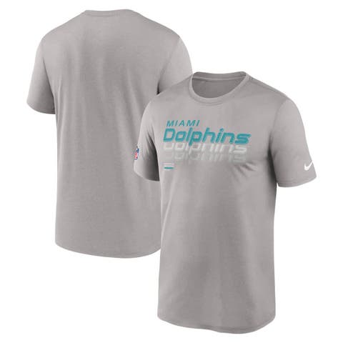Men's Nike Gray Miami Dolphins Sideline Legend Performance T-Shirt