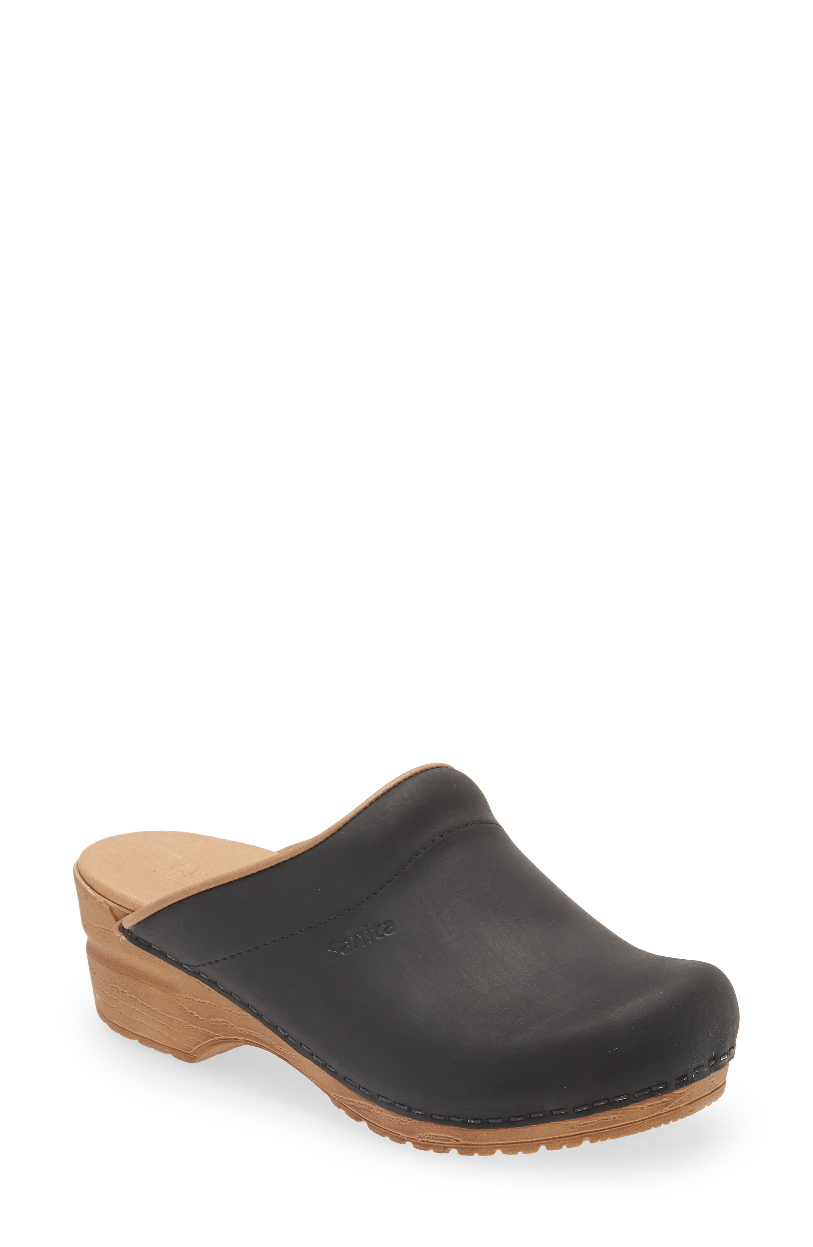 Sanita Ellis Leather Clog, Main, color, 