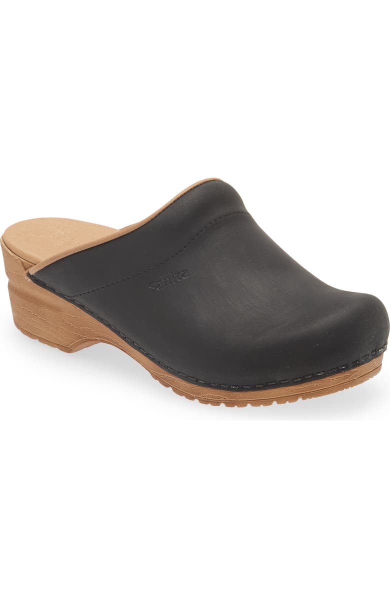 Sanita Ellis Leather Clog, Main, color,