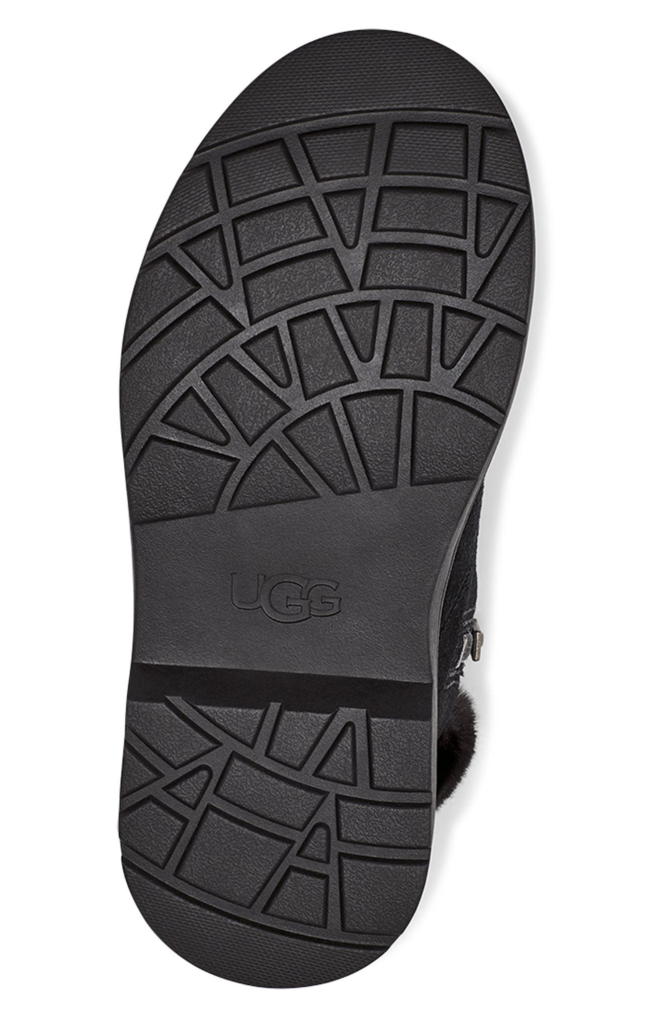 UGG<sup>®</sup> Kids' Azell Faux Fur Waterproof Hiker Boot, Alternate, color, 