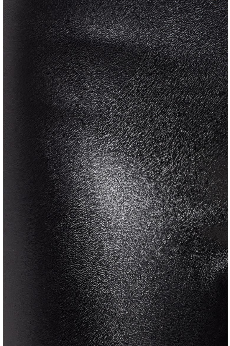 High Waist Faux Leather Skinny Pants, Alternate, color, BLACK