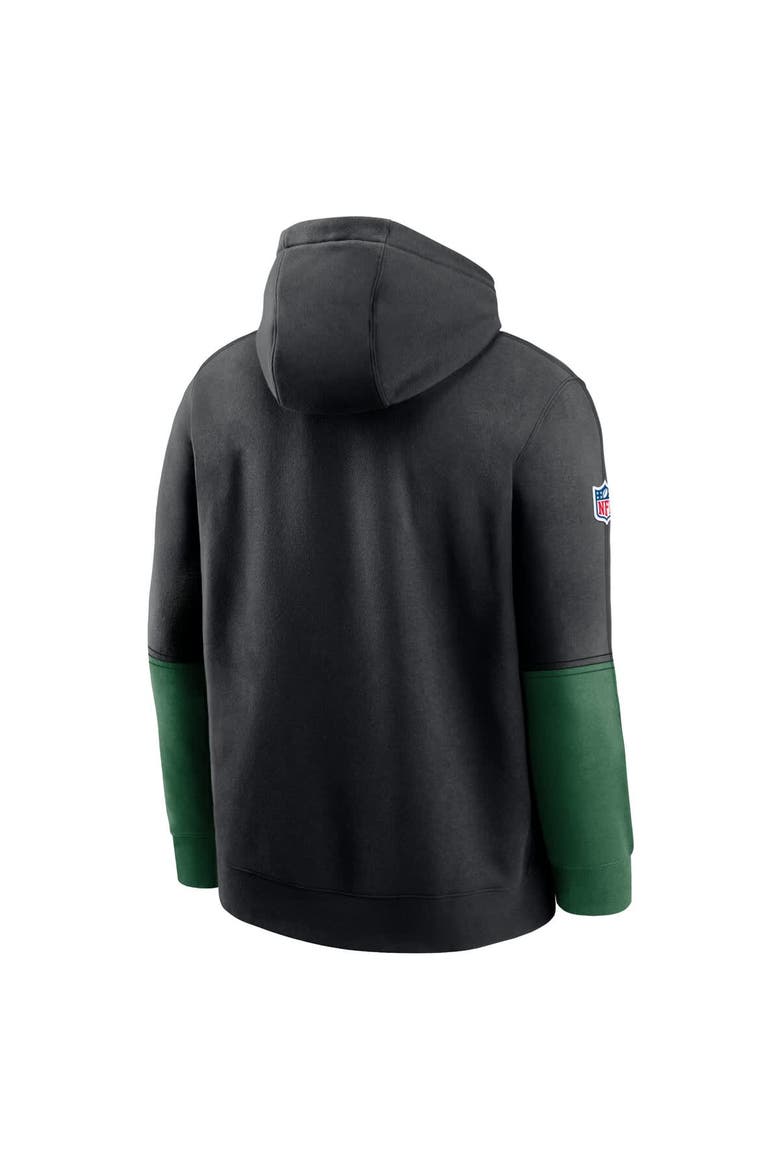 Men's Nike Black New York Jets 2024 Sideline Club Pullover Hoodie, Alternate, color, Black