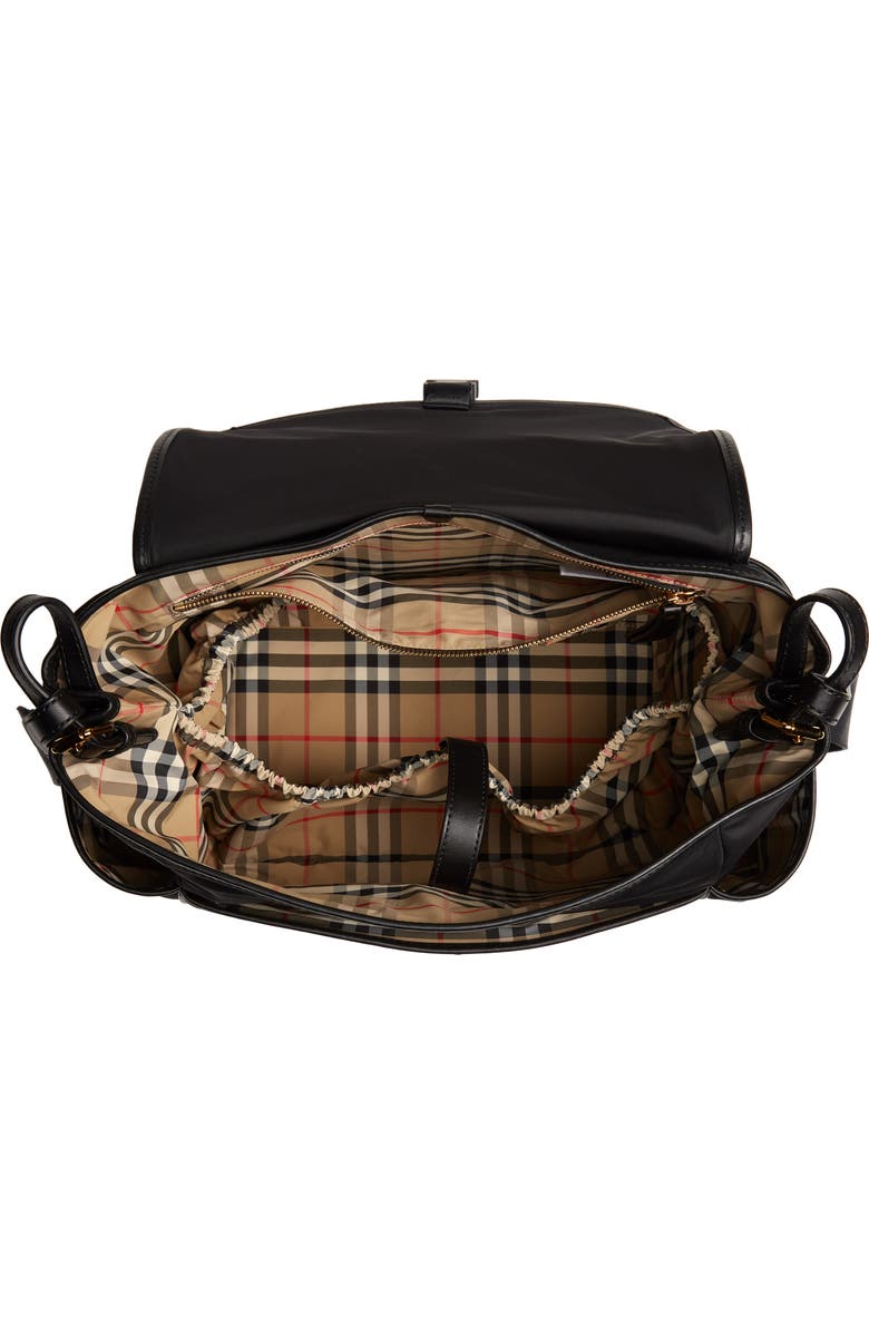 Burberry Flap Nylon Diaper Bag, Alternate, color,