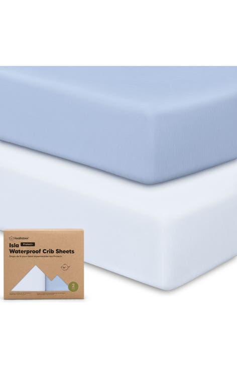 2-Pack Isla [Protect+] Waterproof Crib Sheets