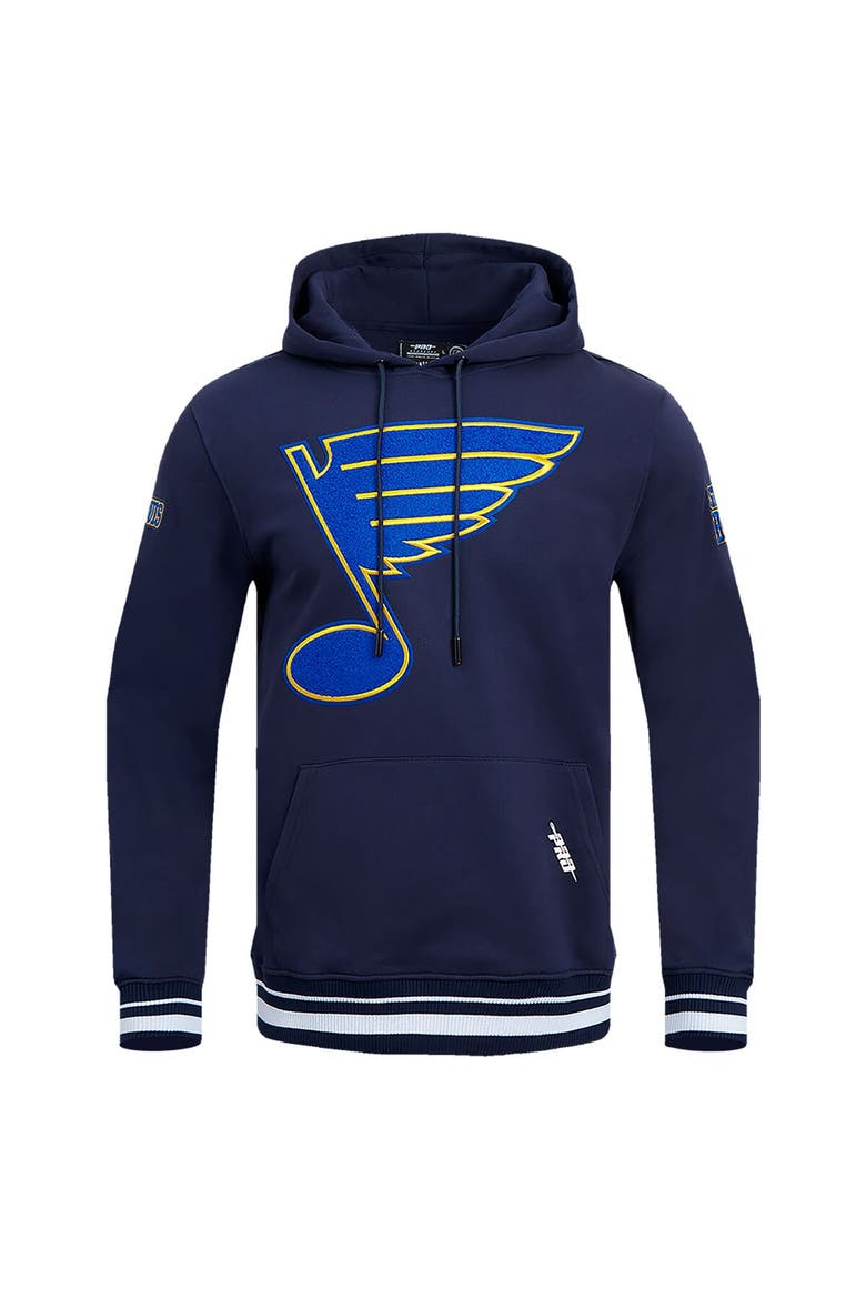 Men's Pro Standard Navy St. Louis Blues Retro Classic Fleece Pullover Hoodie, Alternate, color, Navy