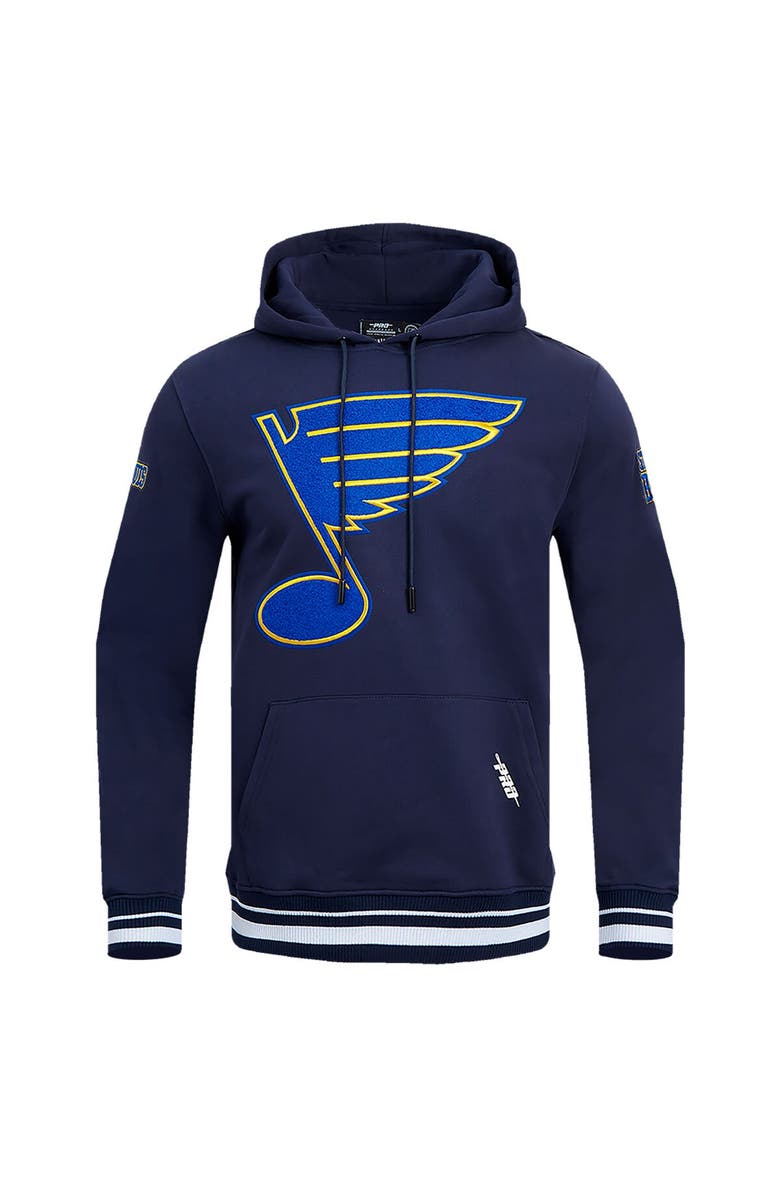 PRO STANDARD Men's Pro Standard Navy St. Louis Blues Retro Classic Fleece Pullover Hoodie, Alternate, color, Navy