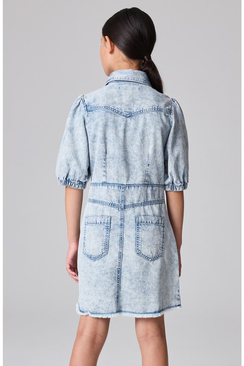 Kids' Denim Dress, Alternate, color, BLUE