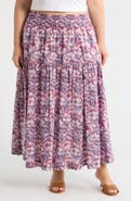 Treasure & Bond Smocked Waist Maxi Skirt