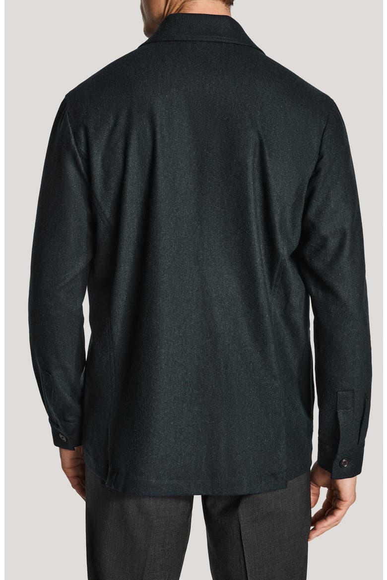Colbey Wool Blend Shirt Jacket, Alternate, color, HUNTER GREEN