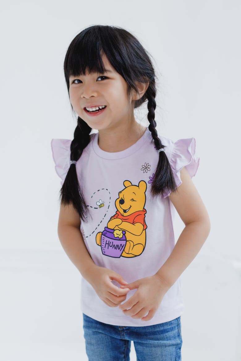Winnie the Pooh 2-Pack Short Sleeve T-Shirts, Alternate, color, Pooh Lavender Yellow