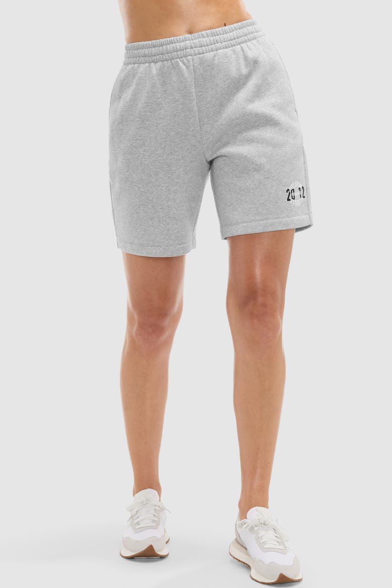 5 In Soft Fleece Sweatshort, Main, color, Heather Grey