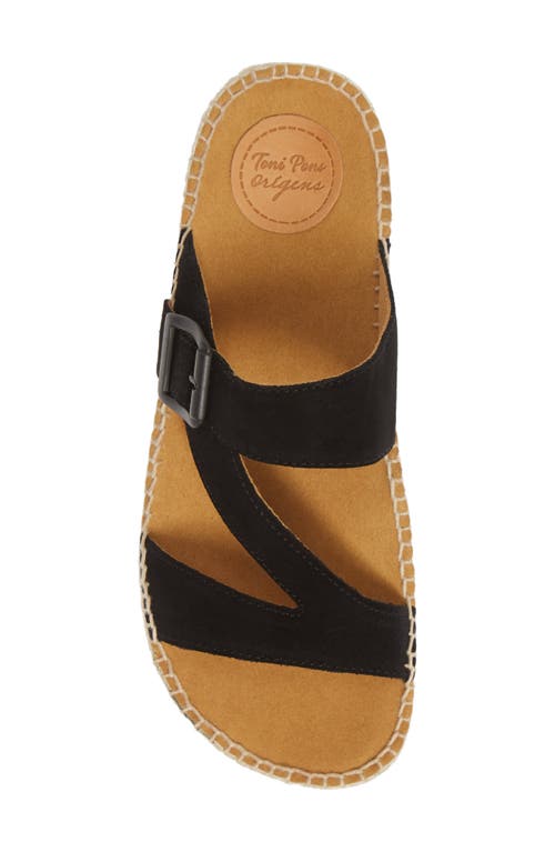 Toni Pons Bibi Espadrille Sandal In Black Suede
