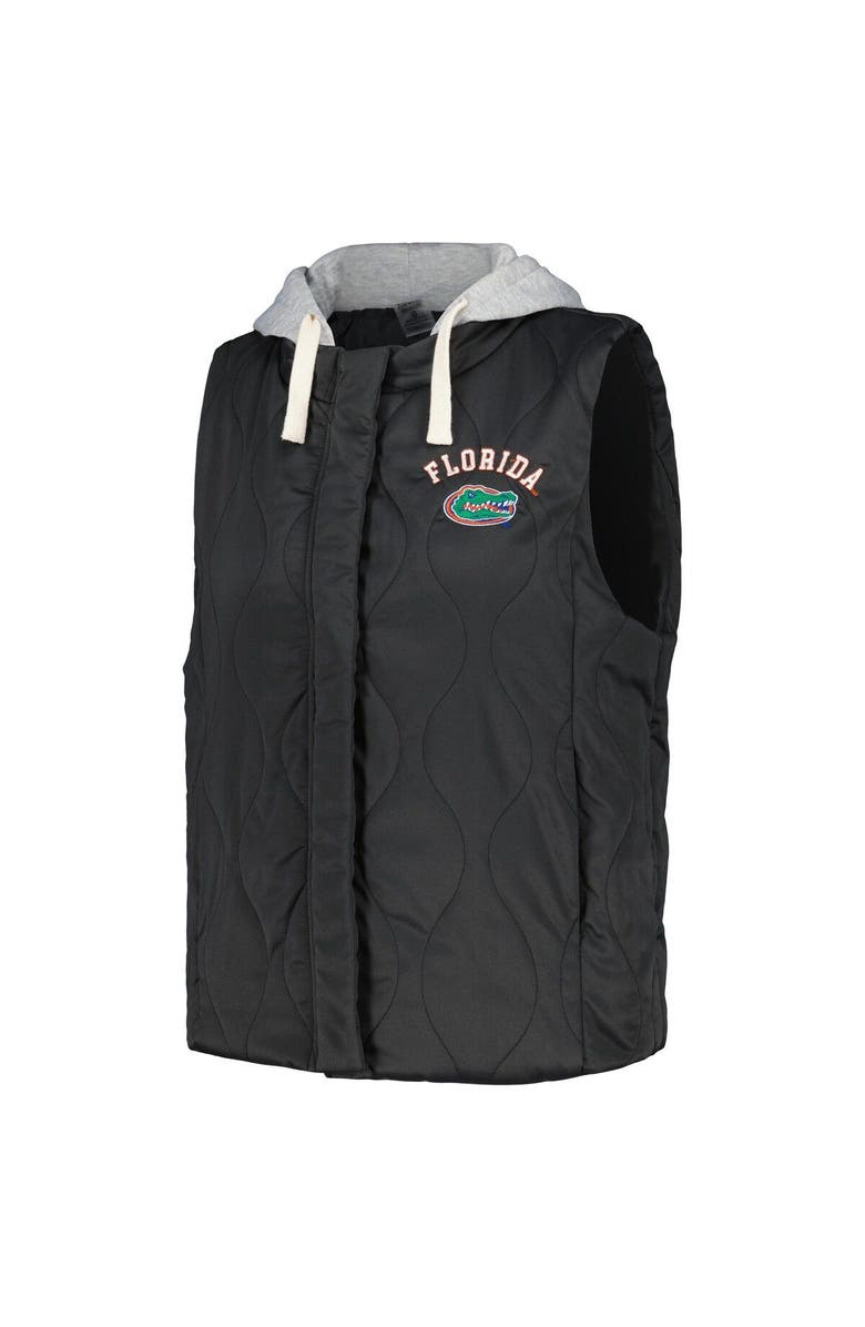 GAMEDAY COUTURE Women's Gameday Couture Black Florida Gators Headliner Full-Snap Hooded Puffer Vest, Alternate, color, Black