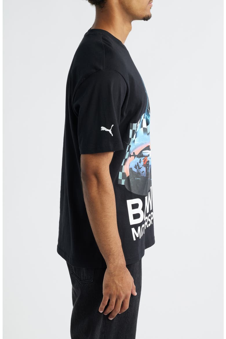 x BMW M Motorsport Cotton Graphic T-Shirt, Alternate, color, PUMA BLACK