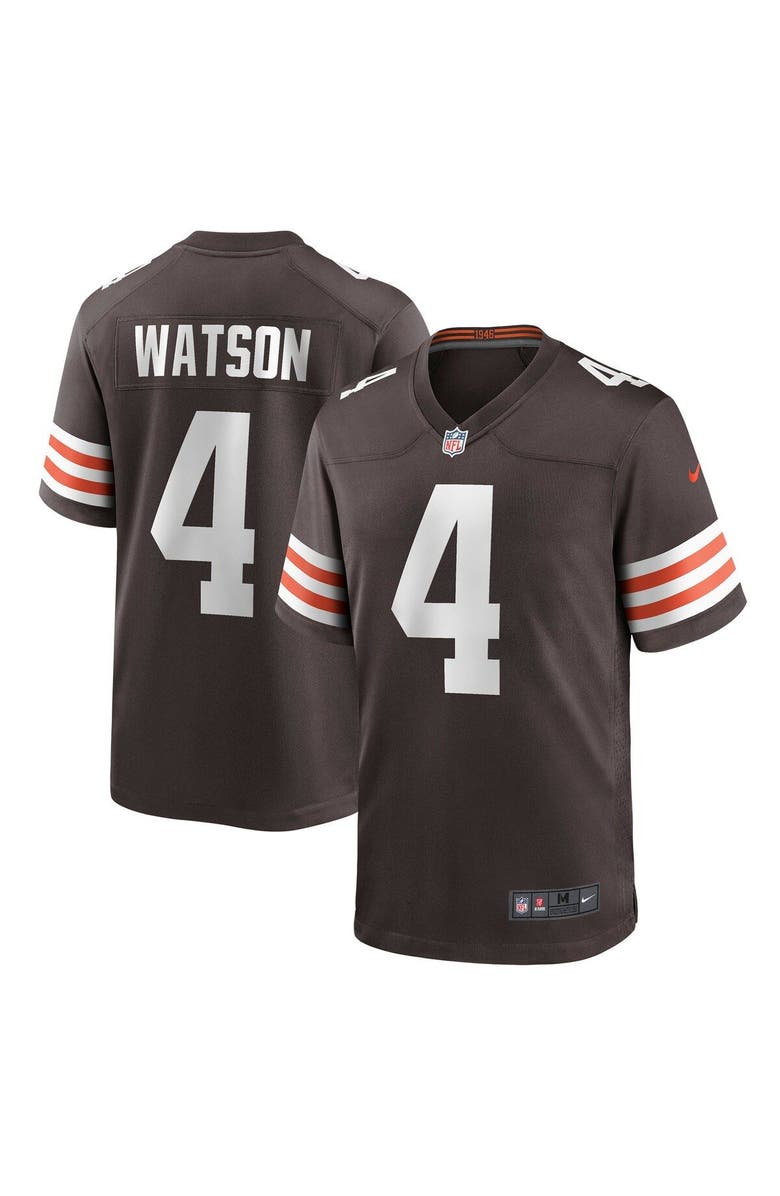 Nike Men's Nike Deshaun Watson Brown Cleveland Browns Game Jersey, Main, color, Brown