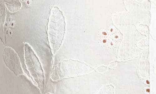 Jones New York Embroidered Eyelet Cotton Shirt
