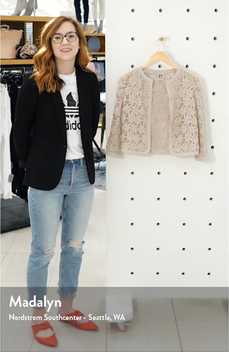 Floral Lace Crop Cardigan, sales video thumbnail