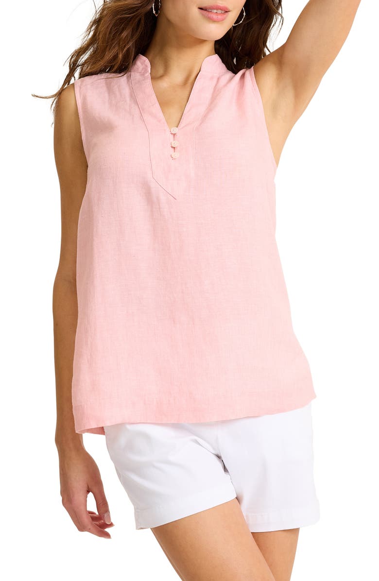 Tommy Bahama Coastalina Linen Vest, Main, color, Lt Salmon
