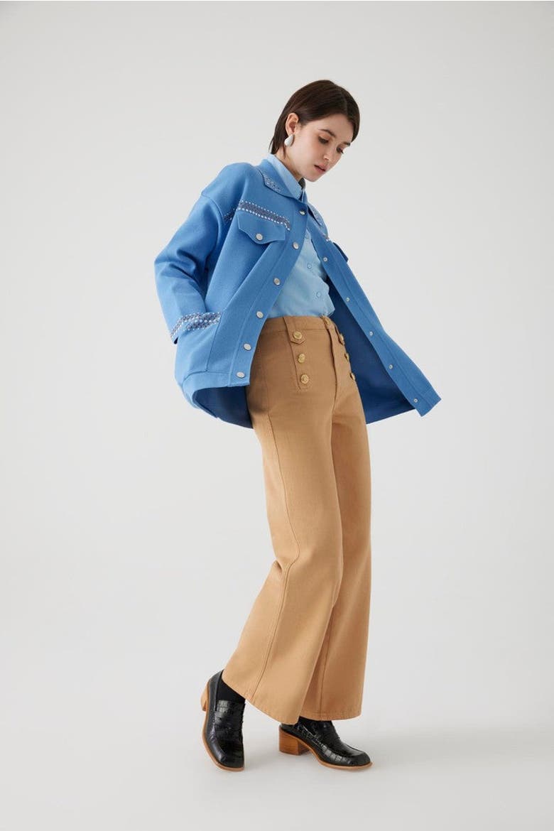 Aleron Denim Pants, Alternate, color, CAMEL