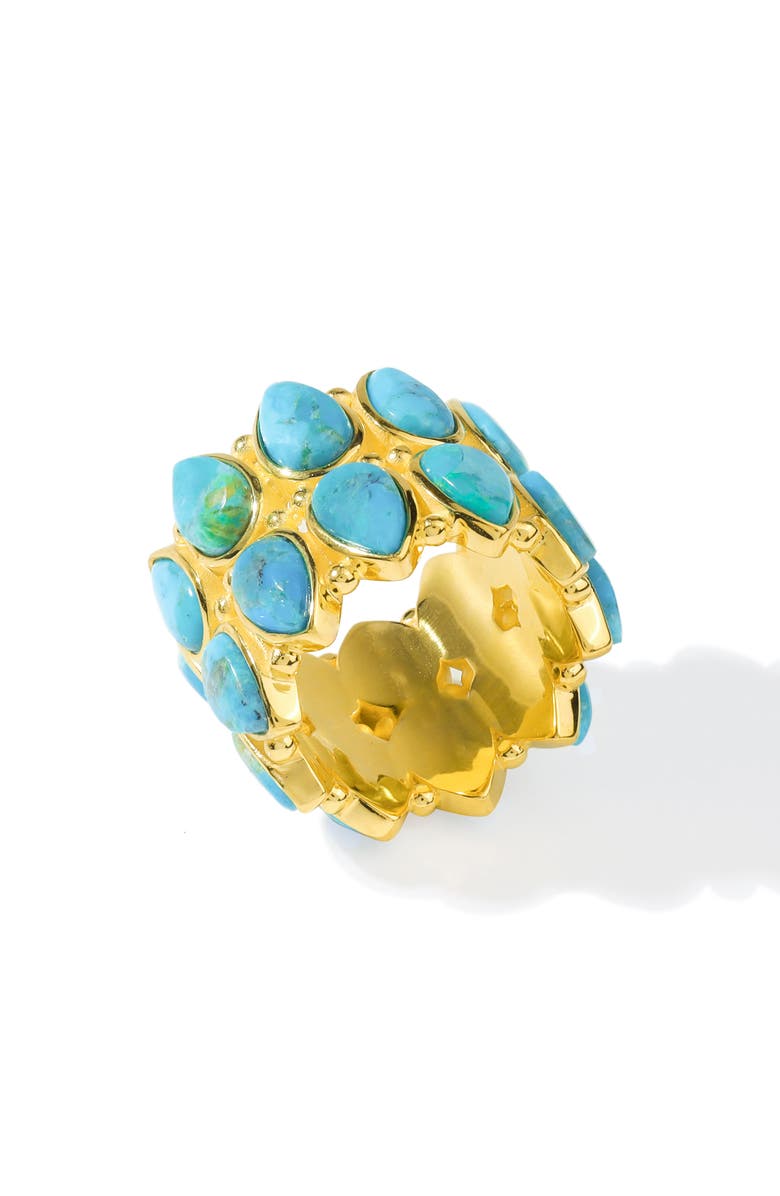YS GEMS Layered Turquoise Ring, Alternate, color, Blue