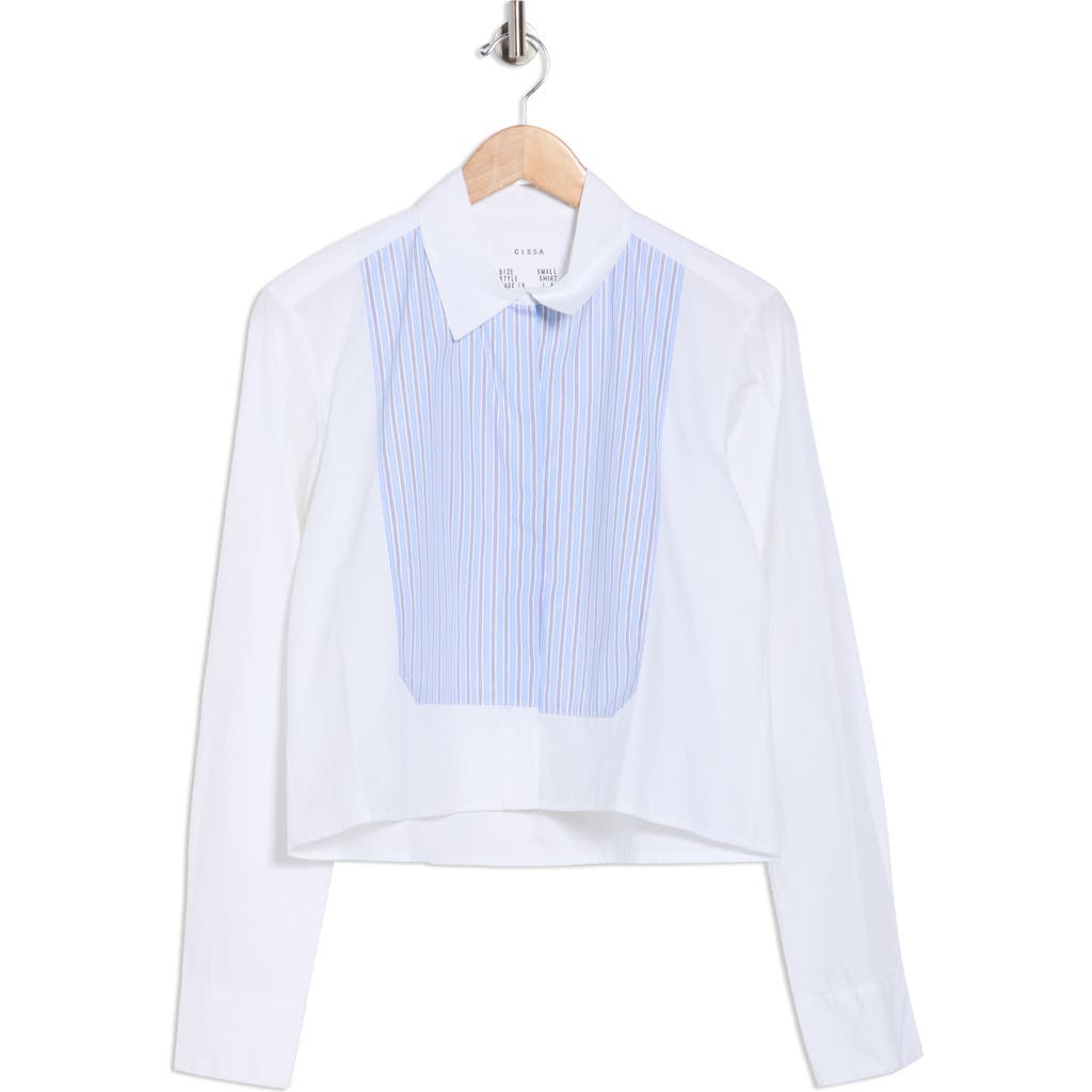 Cissa The Bib Cotton Button-up Shirt In Multi