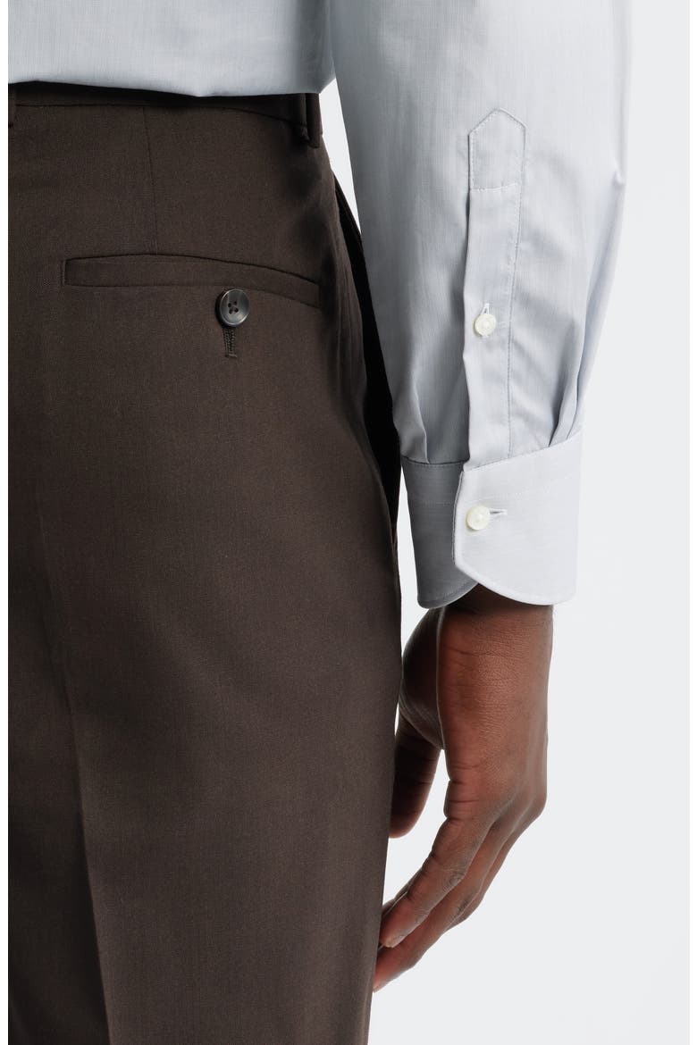 Henrik Trim Fit Solid Stretch Wool Suit Pants, Alternate, color, BROWN TORTE