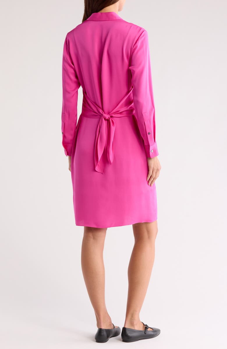 Theory Modern Long Sleeve Silk Shirtdress, Alternate, color, 