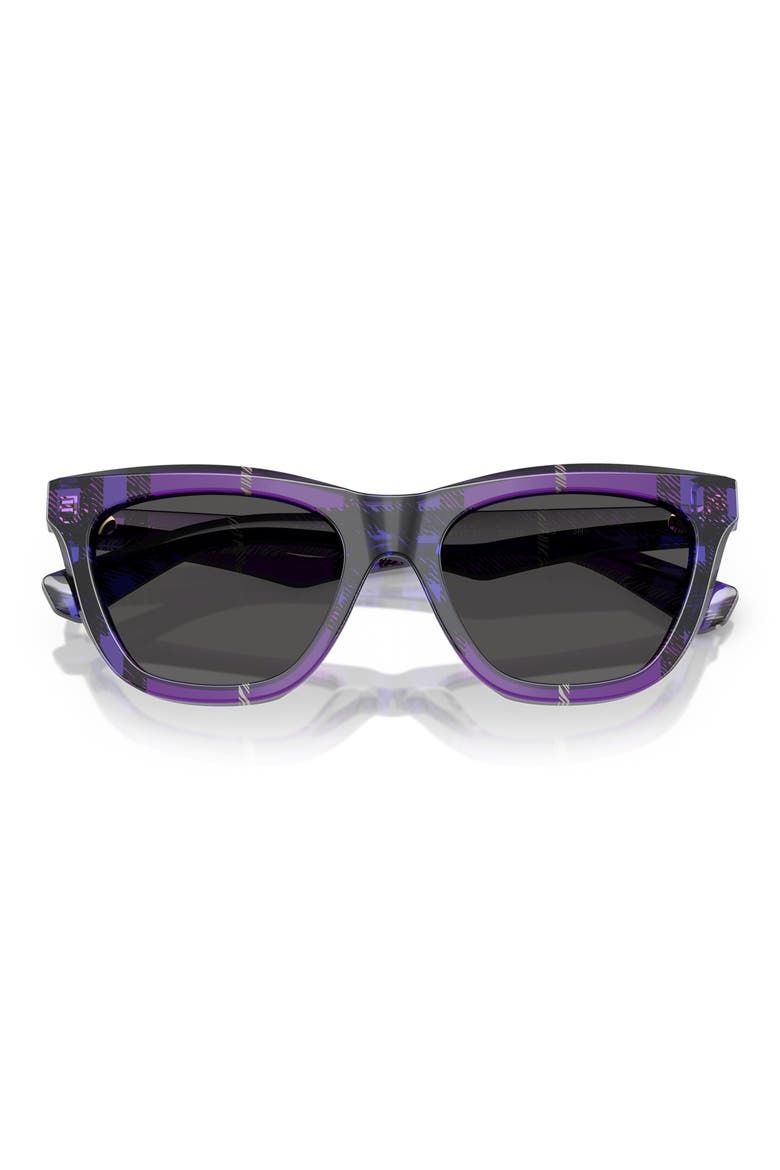 53mm Cat Eye Sunglasses, Alternate, color, PURPLE/ DARK GREY