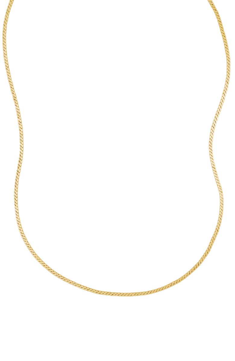 MADE BY MARY Serpentine Chain Necklace, Main, color, Gold Filled