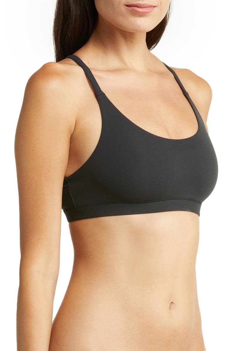 SKIMS Fits Everybody Racerback Bralette, Alternate, color, Onyx