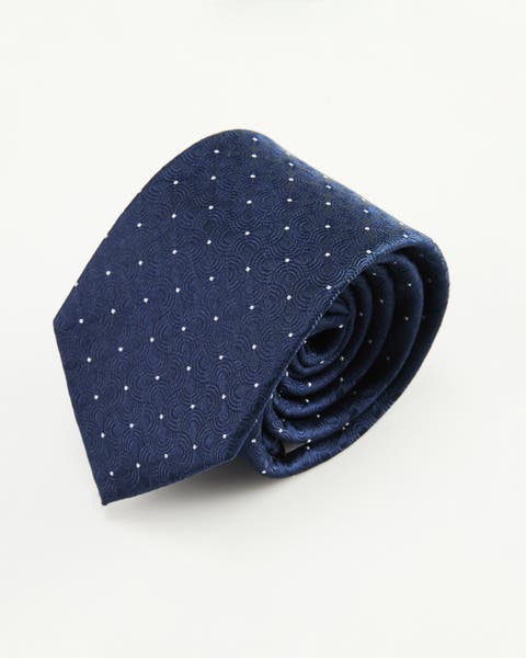 Seigaiha Silk Jacquard Tie