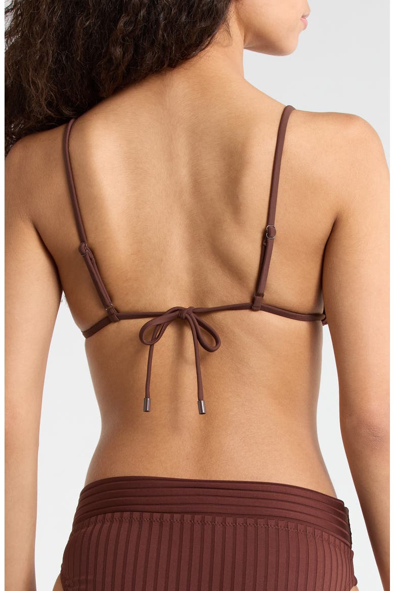 Tunnel Rib Bikini Top, Alternate, color, ESPRESSO