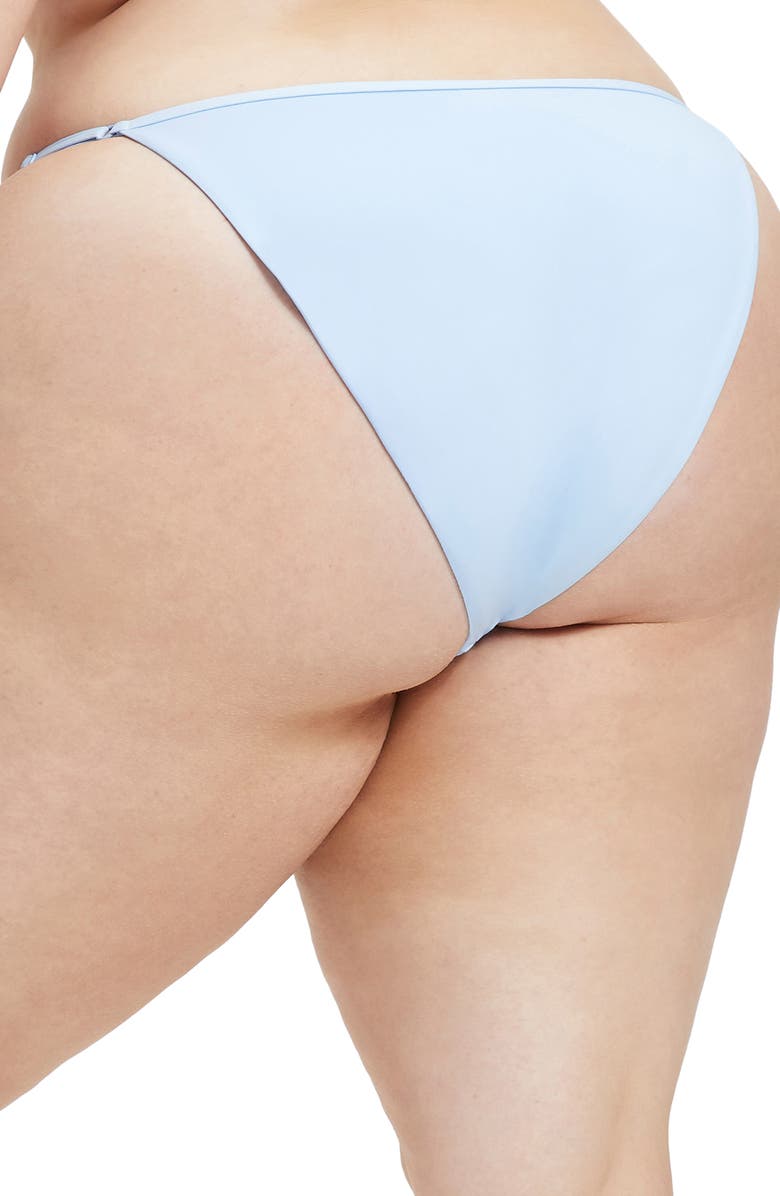 Good American Perfect Fit Matte Adjustable Bikini Bottoms, Alternate, color, 