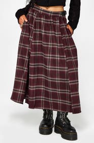 Disturbia Nightingale Buckled Midi Skirt