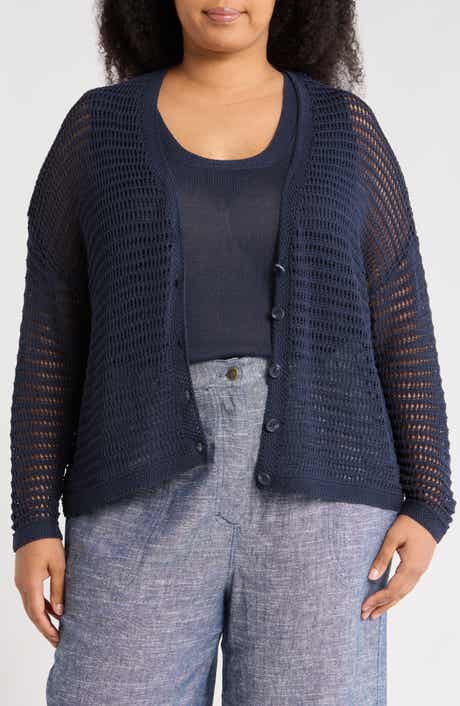 MAX STUDIO Open Stitch Cardigan