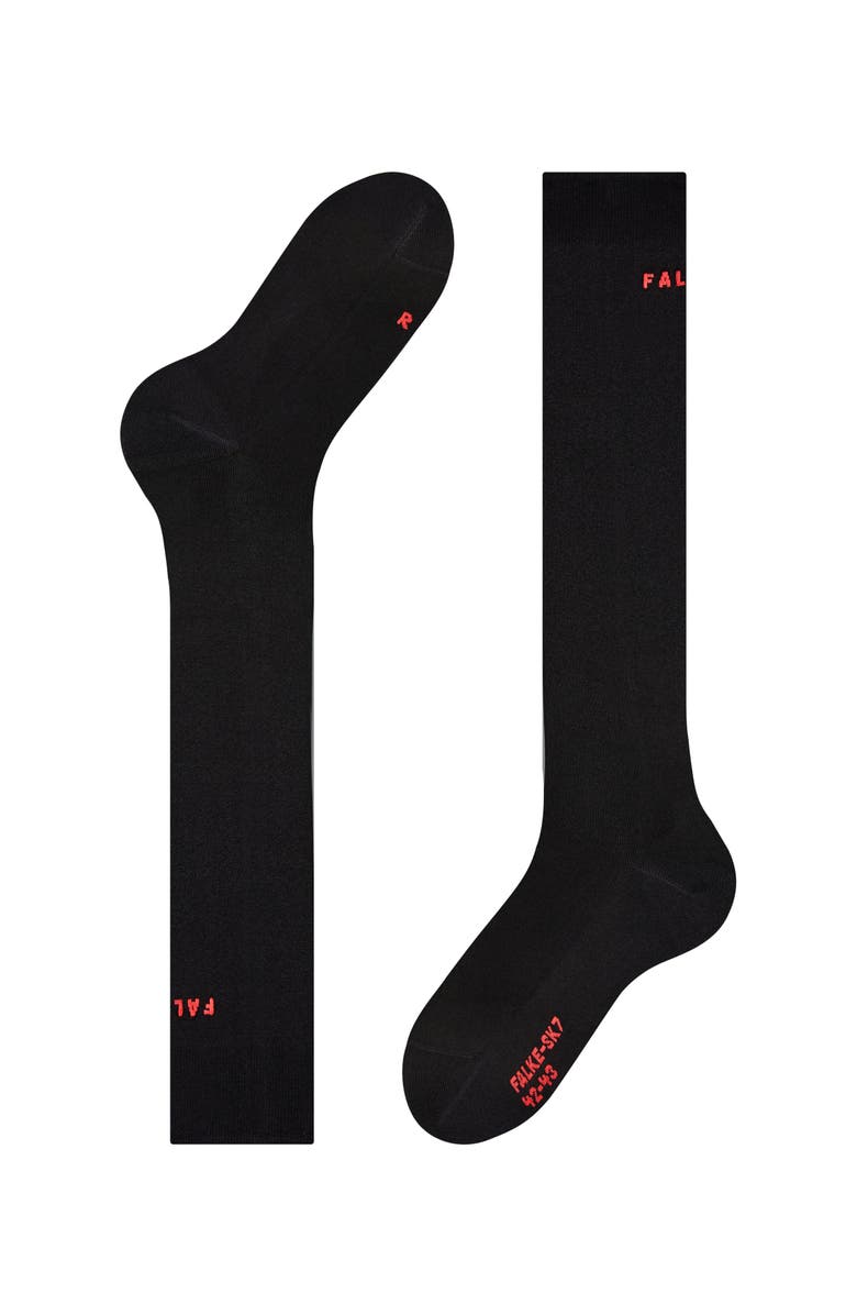 Falke SK7 Race Ski Socks, Alternate, color, Core Black
