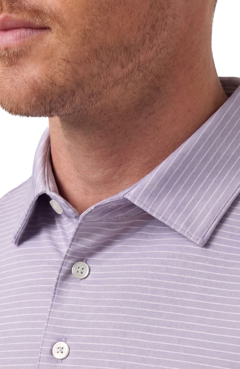 Mizzen+Main Versa Trim Fit Performance Golf Polo, Alternate, color, Purple Dusk Multi Stripe