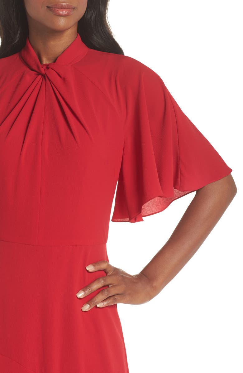 Maggy London Asymmetrical Midi Dress, Alternate, color,