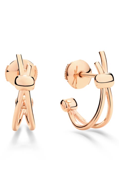 Double Row Hoop Earrings