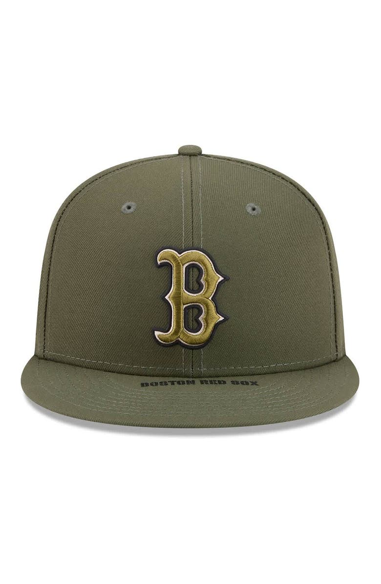New Era Men's New Era  Olive Boston Red Sox 2026 Armed Forces Day 9FIFTY Snapback Hat, Alternate, color, Olive