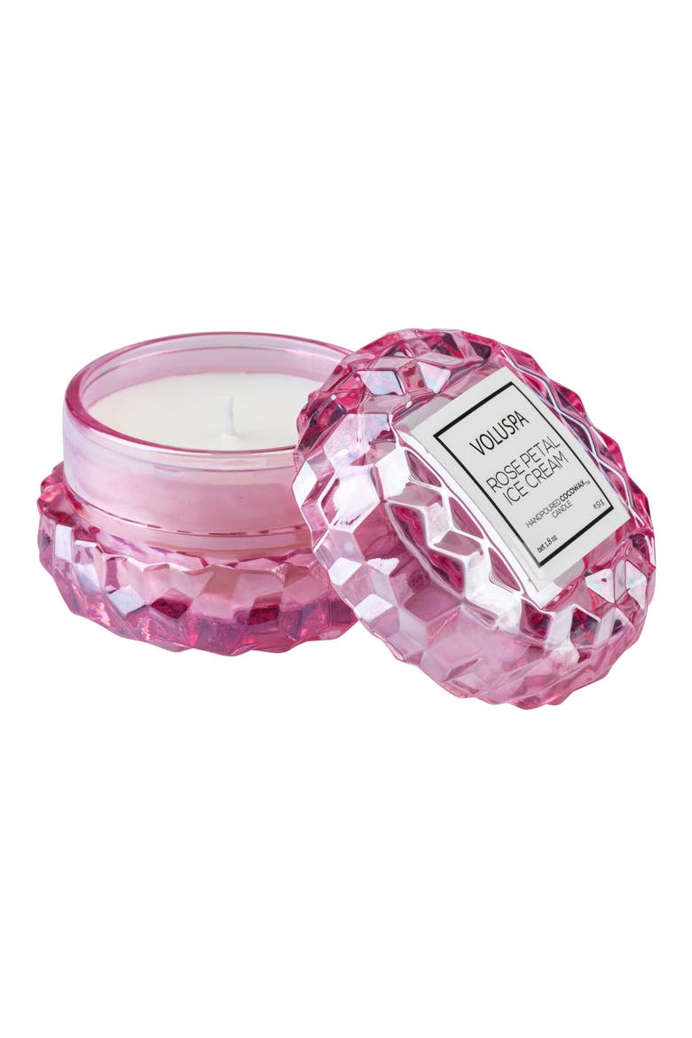 Roses Macaron Candle, Alternate, color, ROSE PETAL ICE CREAM